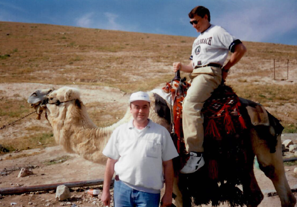 1995 г. ИФАТКА. Израиль. президент ФПАД России В.Конусенко и вице- президент В.Ежов
