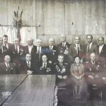 Степанковский С.А. год 1987 с ветеранами (сидит первый слева)